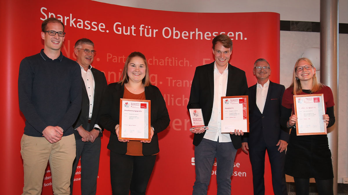 Der Bürgerpreis Oberhessen konnte dank niedriger Inzidenzen und umfassender Hygienemaßnahmen im Herbst 2020 stattfinden